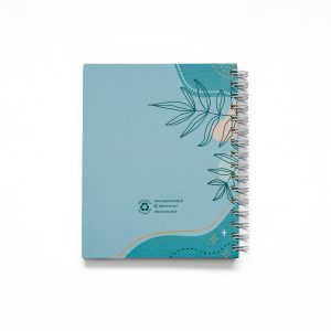 CUADERNO MEDIO OFICIO HOJAS LISAS FLORES